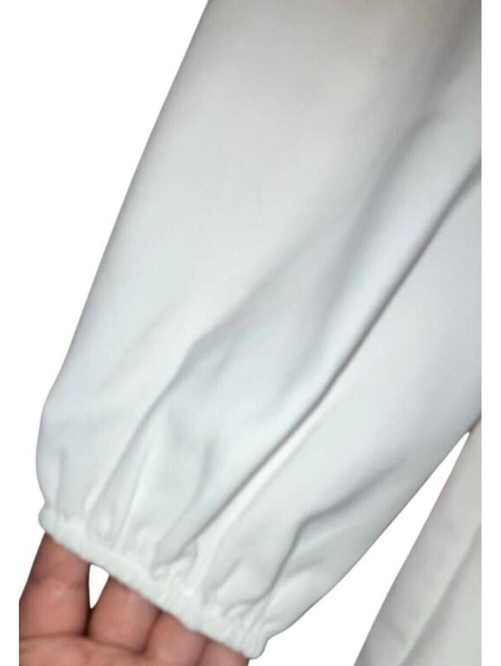 Lulu's Long Sleeve Mini Dress Women's Size Small White Side Tie Wedding EUC - Picture 5 of 5